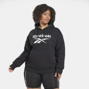 Reebok Sport Reebok Identity Logo Fleece Pullover Plus Size Γυναικεία Μπλούζα με Κουκούλα (9000112224_1469)